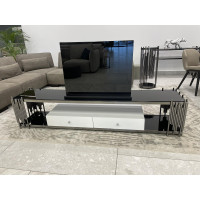 Тумба під телевізор TS027 чорний титан ,нержавіюча сталь