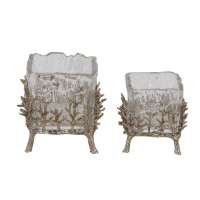 Декоративна фігурка скляна ємність 23426B