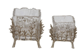 Декоративна фігурка скляна ємність 23426B