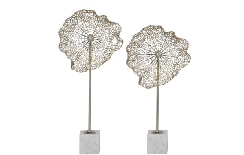 Декоративна фігурка мереживний лист 23418B