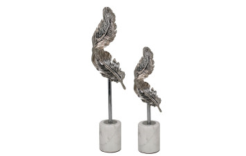 Декоративна фігурка пір'їна 23420B