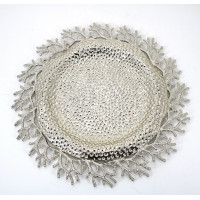 Декоративна фігурка металева тарілка 21620