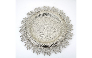 Декоративна фігурка металева тарілка 21620 