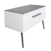 Тумба Сієна білий мат зі стільницею 80 см без умивальника