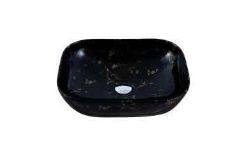 Умивальник Venus Dark Gold Curve Marble Cabo