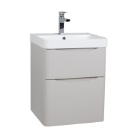 Тумба Амеріна (кашемір) з умивальником Deep 50 см (консольна)