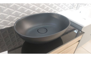 Умивальник 0539 470C Marmite (чорний мат)