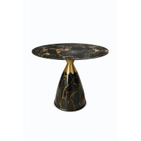 Журнальний столик Madison 80*45 Чорний та золотий к-кт(1-2) EUROHOME