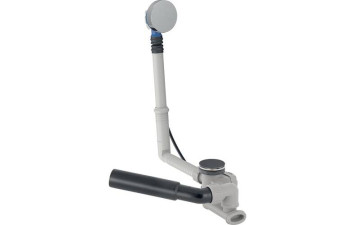 Сифон, з повор. ручкою та кришкою зливного отвору, d52,довжина 26см, хром GEBERIT