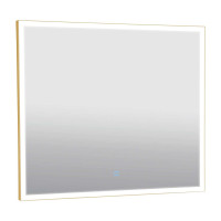Дзеркало "Luce" gold 80x70 sensor з підсвіткою