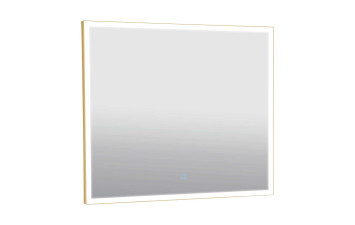 Зеркало «Luce» gold 80x70 sensor с подсветкой
