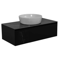 Тумба Манхеттен Антрацит матовий зі ст. 100 см та ум, One 46 см