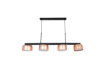 Люстра LED48W 1200*200 мм Железо Черный, розово-золотой Astro