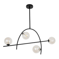 Люстра G9*4(7W) 820*950 мм Залізо, акрил Янтарне скло Чорний Astro