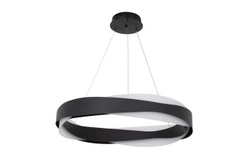 Люстра LED38W 650*130 мм Нержавеющая сталь,  акрил Черный Astro