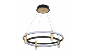 Люстра LED40W 500*110 мм Железо, алюминий, акрил Матово золотой, черный Astro