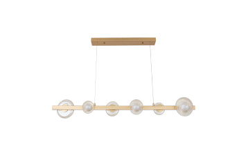 Люстра LED*6*3W 1200*120 мм Железо ,  стекло Медно-золотой Astro