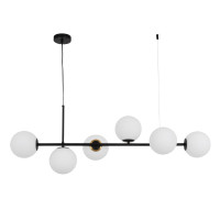 Люстра EPCH 096 E27 1200х810 мм Метал, скло Чорний Astro