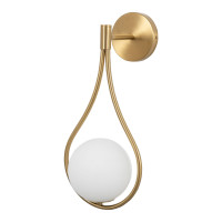 Бра G9 EPS 118 200х500 мм Метал, скло Золотий Astro