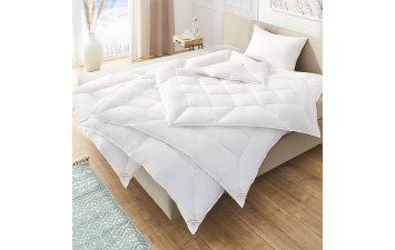 BRINKHAUS BLUE Одеяло легкое 240x220 Белый (гусиный пух 90%, 10% гусиного пера)