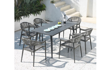 Стілець мотузка,  алюміній AC1471 58х60х78 DEKA