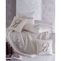 Плед Moritz 190х140 (Сіро-бежевий) Blumarine