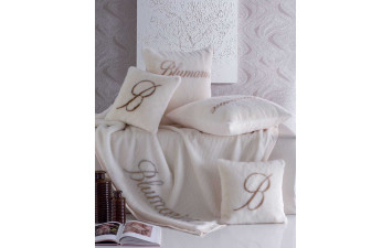 Плед Moritz 190х140 (Сіро-бежевий) Blumarine