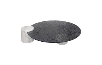 Журнальний столик 1000х210 / 230х250 Скло та мармур MaReli