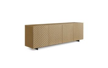 Комод BU011L 2389х495х760 мм Чорний Mexil