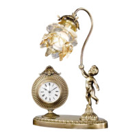 Литий годинник світло - янтарне скло світло - янтарне скло бронза NERVILAMP