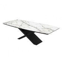 Стіл Belfort 240х100х76 Laminam Invisible white (5 mm)