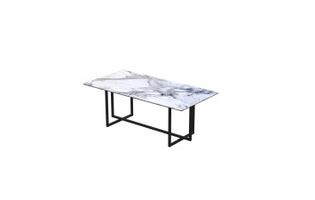 Журнальний стіл Дуеро 120х60х45 Loreal blue (9 mm) Rodos