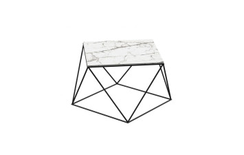 Журнальний стіл Локка d60х45 Erdek blanco (9 mm) Rodos