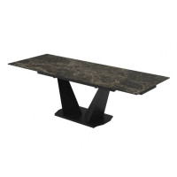 Стіл Луара 160(240)*90*76 Laminam Emperador Extra (3 mm)