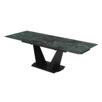 Стіл Луара 140(200)*80*76 Laminam Verde Alpi Lucidato (5mm)