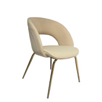 Стілець нержавіюча сталь, беж Le Italia