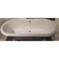 Ванна BT ROMANCE 1750Х793 з переливом чорний/ білий (1750х793мм) MARMITE