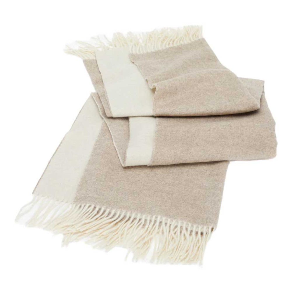 Плед Dolomiti Throws 130х180 Ivory/ espresso Signoria