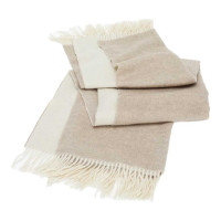 Плед Dolomiti Throws 130х180 Ivory/ espresso Signoria