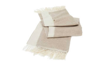 Плед Dolomiti Throws 130х180 Ivory/ espresso Signoria