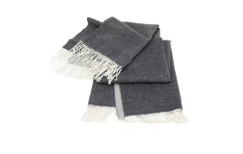 Плед Dolomiti Throws 130х180 Pearl/ lead grey Signoria