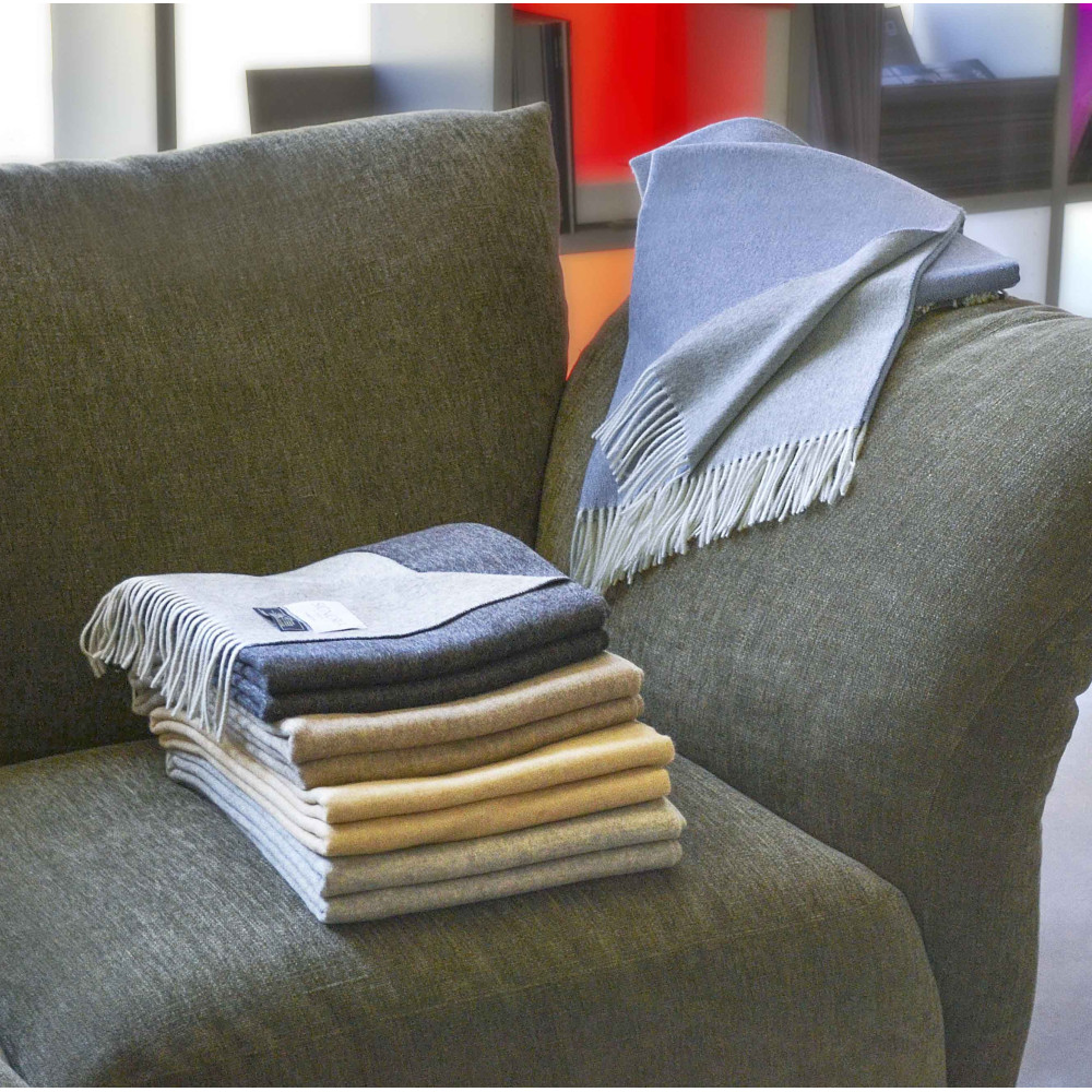 Плед Dolomiti Throws 130х180 Pearl/ lead grey Signoria