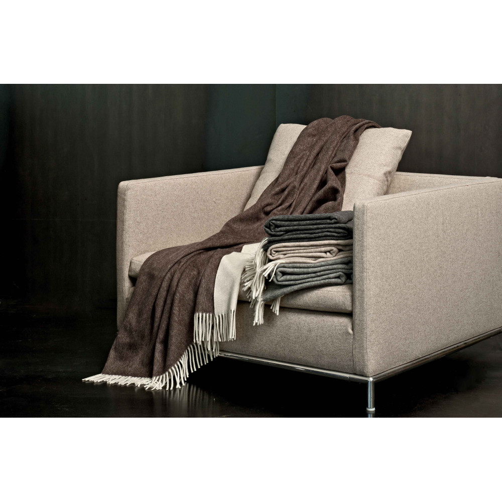 Плед Dolomiti Throws 130х180 Pearl/ lead grey Signoria