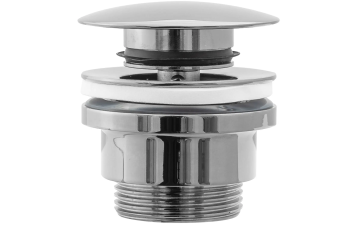 Донний клапан Rea з системою KLIK-KLAK, універсальний, хром