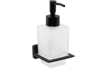 Дозатор для мила чорний REA