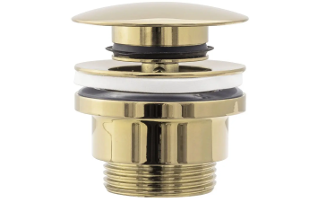 Донний клапан Rea з системою KLIK-KLAK, універсальний, золото