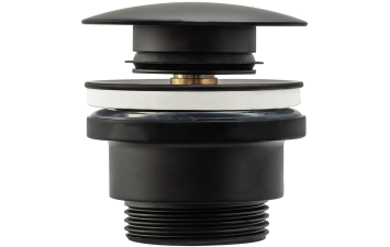 Донний клапан Rea з системою KLIK-KLAK, універсальний, чорний