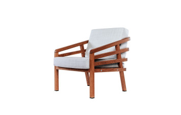 LUGANO GARDEN Крісло 680х800х700 дуб, м’які част. 2шт (спинка-2шт, сидіння-2шт) колір тік Woodsun