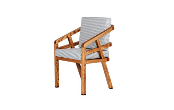 LUGANO DINNER Крісло 580х615х850 ясень, колір тік Woodsun