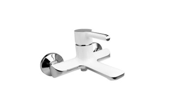 ANGELIT Змішувач для ванни без душового комплекту білий Технопласт